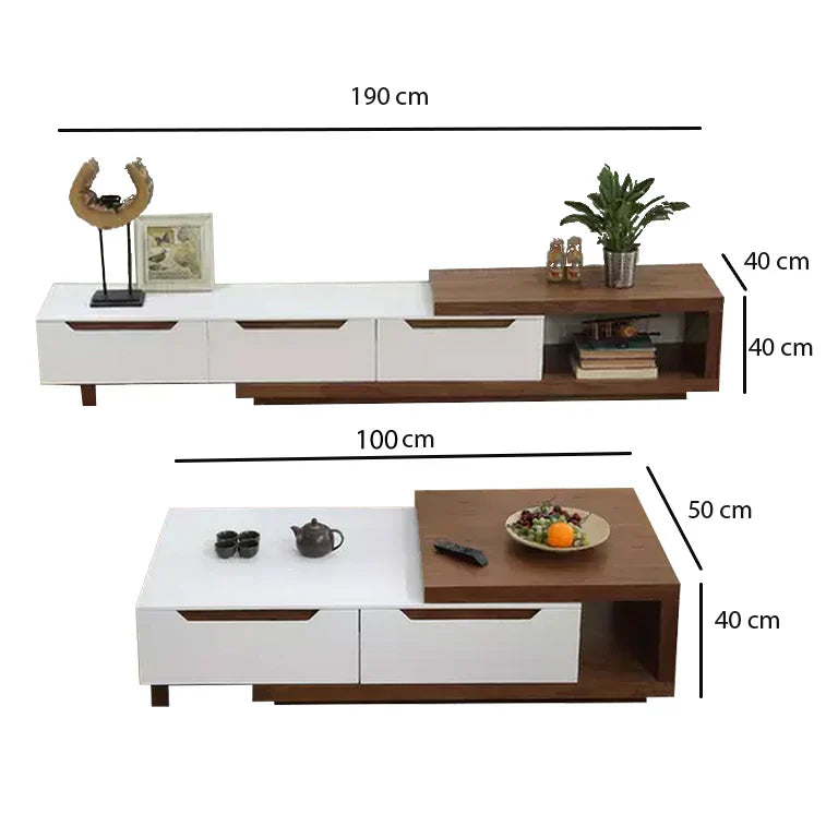 TV table with coffee table - SQ205